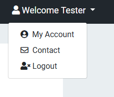 My Account menu