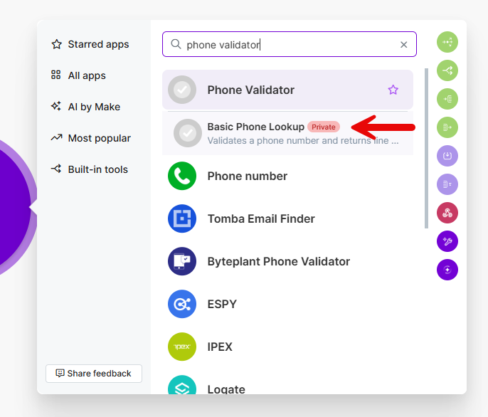 Phone Validator Basic Phone Lookup module